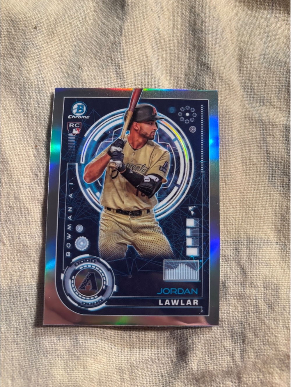 2023 Bowman Chrome Jordan Lawlar Rookie Baseball Card #BA-5